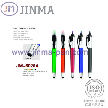 Jm Highlighter шариковая ручка продвижение--6020A с одной стилуса Touch